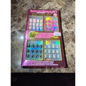 townleygirl 4 Sets Nails Self Adhesive 48pc ~ GORGEOUS COLORS!! See Description!